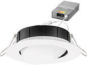 Lithonia WF4 ADJ Wafer, 9.7W, 120V Color Selectable (2700K/3000K/3500K) Dimmable LED 4