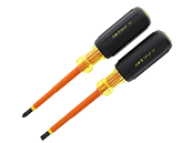 Ideal Insulated 2 Piece Screwdriver Set #2 Philips & 1/4