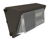 80 Watt, 250 Watt Equivalent Dimmable 4000K Forward Throw LED Wallpack Fixture