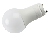 Euri Lighting Dimmable 8W 2700K A19 LED Bulb, GU24 Base, Enclosed Fixture Rated (Pack of 2)