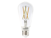Bulbrite Solana WiFi White Color Adjusted 5.5W Clear Filament ST18 LED Bulb, No Hub Needed, Outdoor Rated