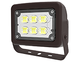 Halco LED Flood Light Fixture 12W Color Selectable With Yoke Mount