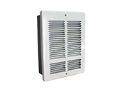 King Electric In-Wall Electric Heater 2000-1000W Adjustable Wattage Heater White 240/208V