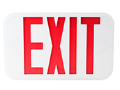 Maxlite LED Exit Sign with Battery Backup, Red Letters