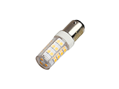 Bulbrite Dimmable 4.5W 120V 2700K T5 LED Bulb, BA15d Bayonet Base, Enclosed Rated