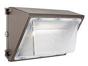 Dimmable Forward Throw LED Wallpack Fixture With Photocell, Wattage and Color Selectable, 400-575 Watt HID Equivalent