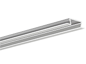 KLUS 6.56 Ft. Silver Anodized Aluminum Micro-NK Channel - For Recessed Applications