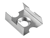 KLUS Mounting Bracket For MICRO-ALU and TAMI Channels, Chrome