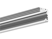 KLUS 3.28 Ft. Silver Anodized Aluminum 45-ALU Channel