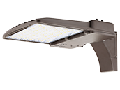 Dimmable LED Area Fixture With Arm Mount, Type III, Wattage Selectable (60W/90W/120W/140W) & Color Selectable (3000K/4000K/5000K), 400 Watt Equivalent