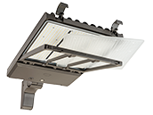 Keystone OpticSwap LED Area Fixture Adjustable Wattage (185/210/290W), Color and Beam Angle with Adjustable Arm Mount and Control Ready