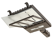 Keystone OpticSwap LED Area Fixture Adjustable Wattage (185/210/290W), Color and Beam Angle Includes Slipfitter Mount and Control Ready Port