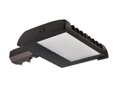 Halco LED Sektor Flood Fixture Adjustable Wattage (100/125/150W), Color Selectable, and Beam Angle Includes Photocell, Slip Fitter and Trunnion Mount