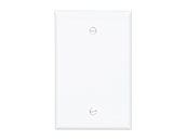 Eaton Mid-Size Blank Cutout Wallplate, Single-Gang, White (Pack of 20)