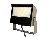 Maxlite Slim LED Flood Fixture Adjustable Wattage (55/70/80W), Color, & Beam Angle Includes Photocell, Knuckle, & Yoke/Trunnion Mount