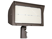 Maxlite Slim LED Flood Fixture Adjustable Wattage (210/250/320W), Color, & Beam Angle Inclues Photocell and Slipfitter Mount