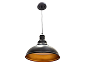 Westgate 25 Watt 12 Inch Dimmable Vintage LED Pendant Fixture With Selectable CCT, 120 Volt, Black Finish