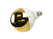 Bulbrite Dimmable Half-Gold G-40 LED Filament Bulb, 2700K, Medium (E26) Base