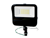 Contractor Choice LED Flood Light Wattage (11/16/20/27W) and Color Selectable with Photocell and Knuckle Mount