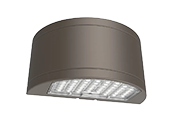 Westgate Cylinder Up/Down LED Cut-Off Wall Pack Wattage (48/64/80W) and Color Selectable With Photocell