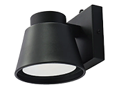 Westgate LRS Series Outdoor LED Decorative Wall Sconce 10W Color Selectable with Photocell (Black Finish)