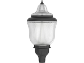Westgate LED Decorative Post Top Fixture Wattage and Color Selectable