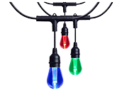 Satco Starfish 7 Watt 24 Foot Outdoor LED String Light, RGB Color Changing and Tunable White