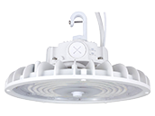 MaxLite Round UFO High Bay Fixture High Voltage Wattage (180/200/240W) and Color Includes Selectable C-Max Control Ready Port 277-480V