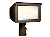 Maxlite Slim LED Flood Fixture High Voltage Adjustable Wattage (100/130/150W), Color, & Beam Angle Includes Photocell and Slipfitter 277-480V