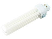 Sylvania 18 Watt, 4-Pin Neutral White Double Twin Tube CFL Bulb. 3500K