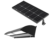 Solar Off-Grid LED Wall Pack - 10/15W, 2,300/3,450 Lumens, IK10, IP65, 3000K/4000K - LED Living Technology