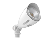 Halco LED Bullet Flood 10W 60° Wide Beam 3000/4000/500K Selectable Knuckle Mount White Finish