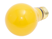 Bulbrite 40W 130V A19 Yellow Bug Light, E26 Base