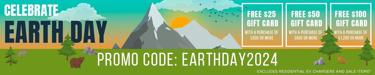 Free gift cards for purchases $25 and above - use promo code EARTHDAY2024 at checkout.