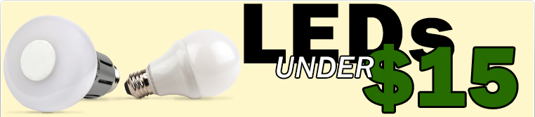 LED bulbs under $15